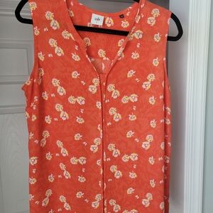 CAbi 555 Vital Wildflower Sleeveless Top